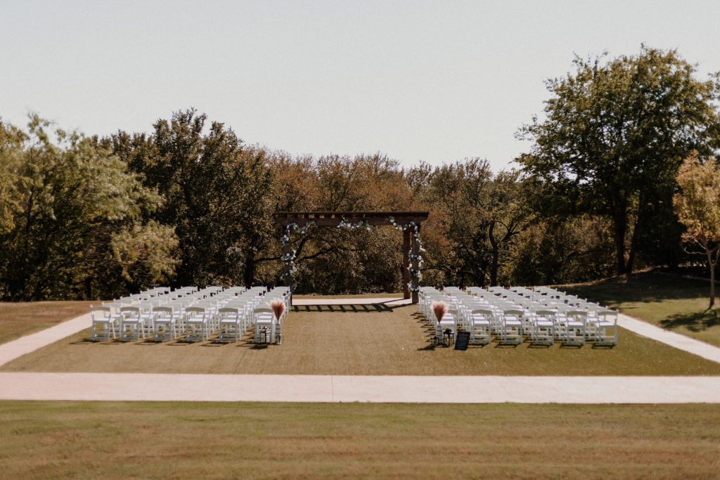 lawn ceremony - barn venues in north texas